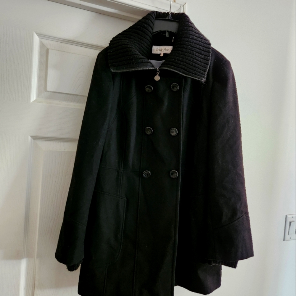 Calvin Klein Black Peacoat sz16